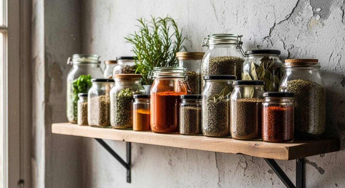 UNA ESTANTERIA LLENA DE PLANTAS QUE PODRÍAN BENEFICIAR A LAS PERSONAS HÍGADO GRASO.