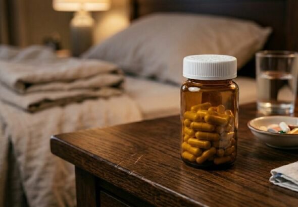 Bote de pastillas para ilustrar el estudio sobre el tramadol, representando los nuevos estudios.