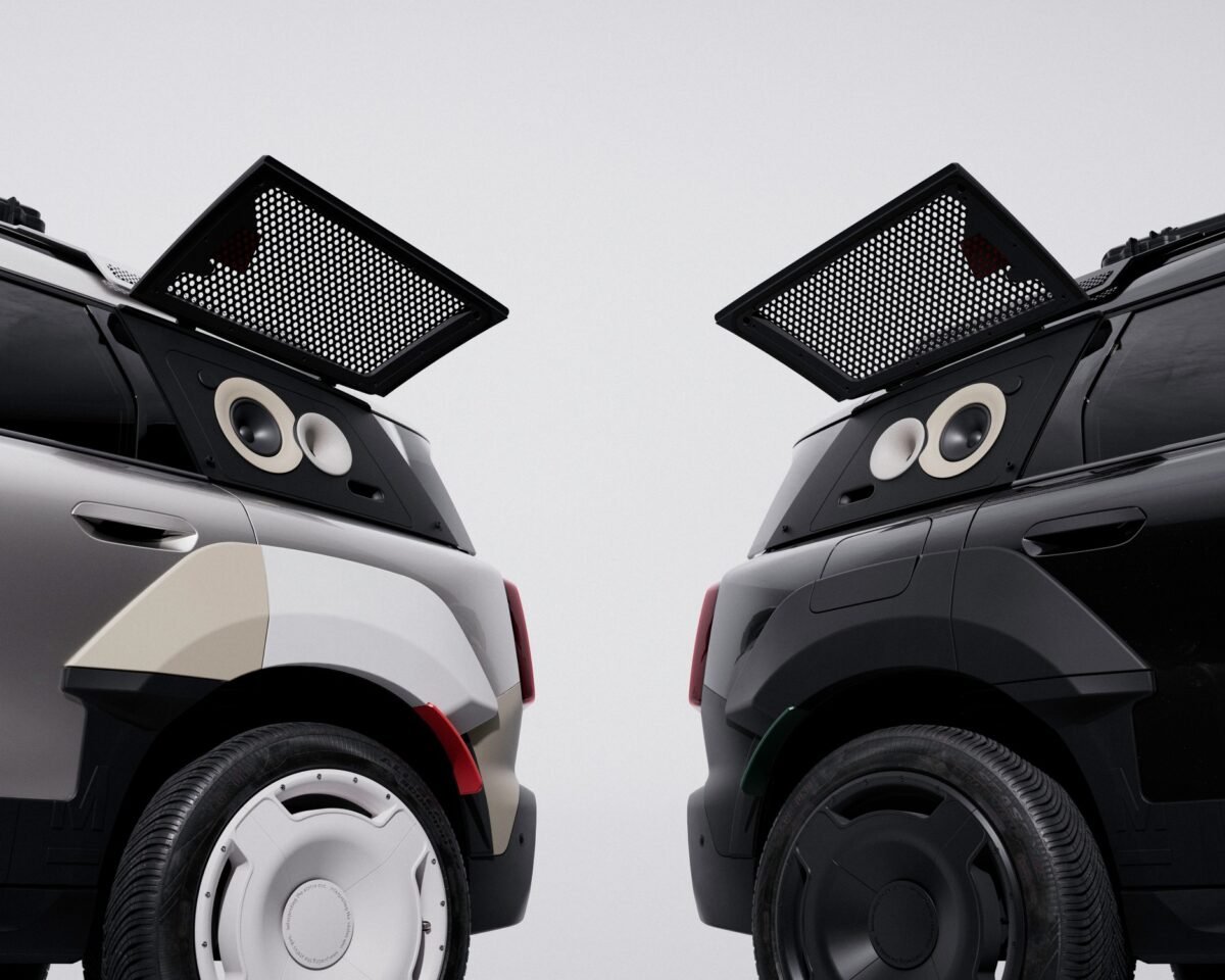 Dos prototipos del Mini Countryman inspirados en la cultura musical Detalle de imagen del prototipo presentado del MINI Countryman