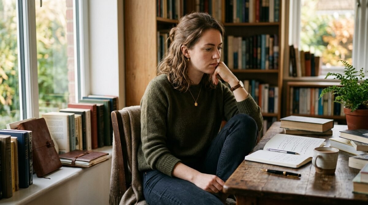 Una persona sentada en una mesa estudiando como se crean los tipos de leyes en España