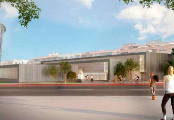 Recreación digital del nuevo mestalla y el polideportivo de benicalap.