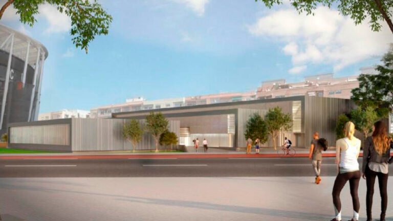 València aprueba el uso gratuito del Nuevo Mestalla para grandes eventos deportivos Recreación digital del nuevo mestalla y el polideportivo de benicalap.