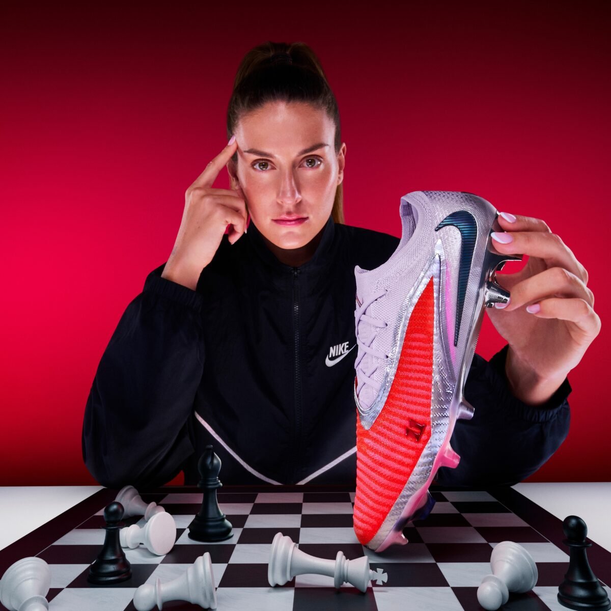 Imagen de Alexia Putellas con las Phantom 6, un diseño de nike