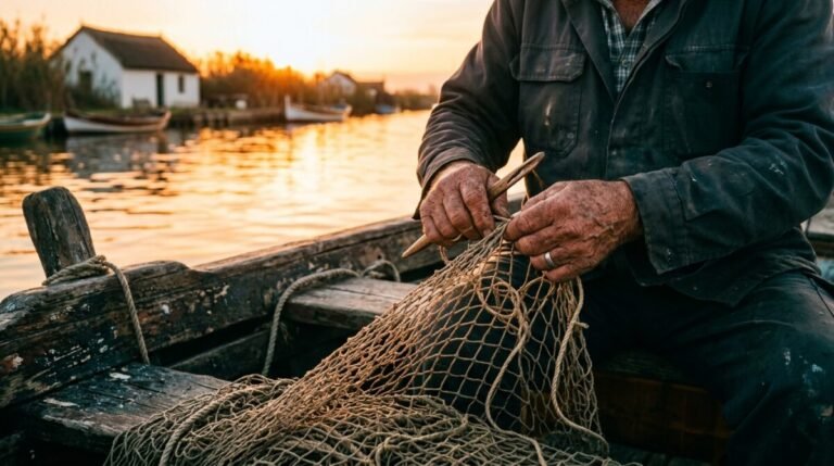 Imagen de las manos de un pescados que ha recibido las nuevas ayudas para el sector pesquero