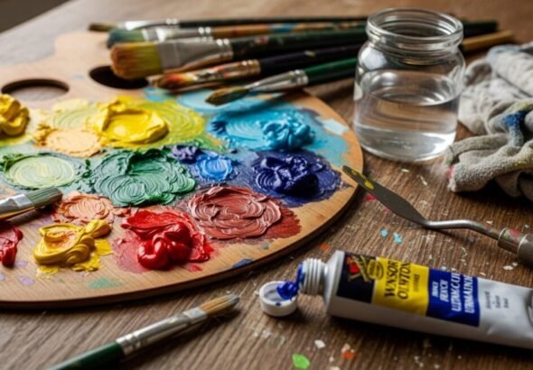 Mesa de un estudiante que quiere optar a la beca velazquez