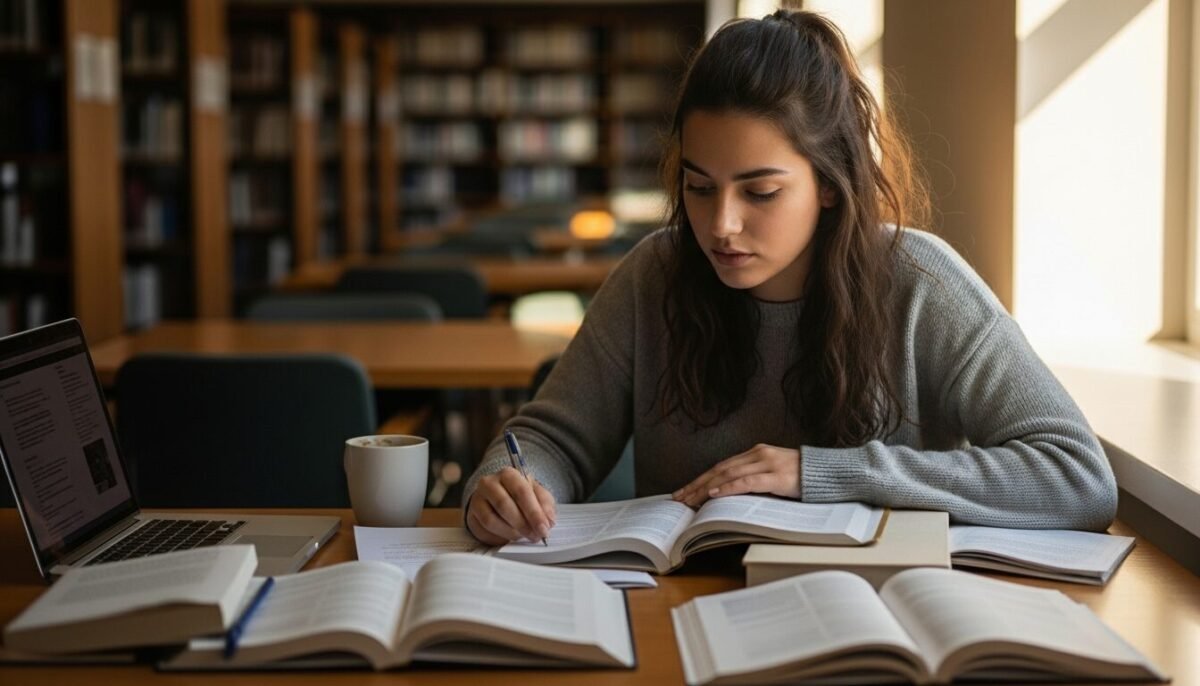 Estudiante revisando los requisitos de las becas 2026-2027