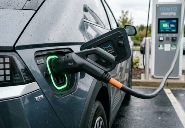Coche eléctrico que ha recibido ayudas Plan Cambia 360 en Madrid