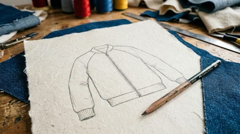 El "secreto" de adidas: Por qué todo el mundo está buscando esta chaqueta Imagen que muestra el diseño de una chaqueta vaquera con cremallera de estilo sudadera.