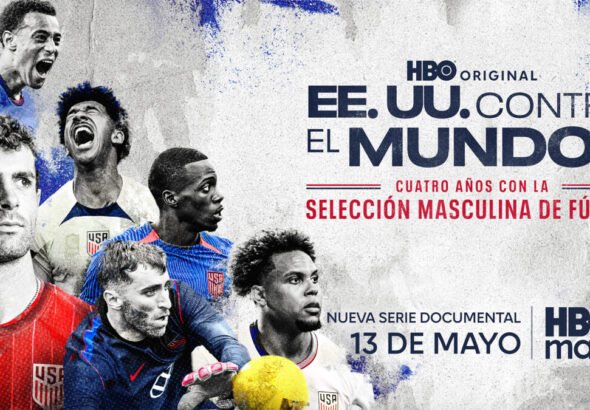 Cartel oficial del documental de HBO Max EE.UU. contra el mundo