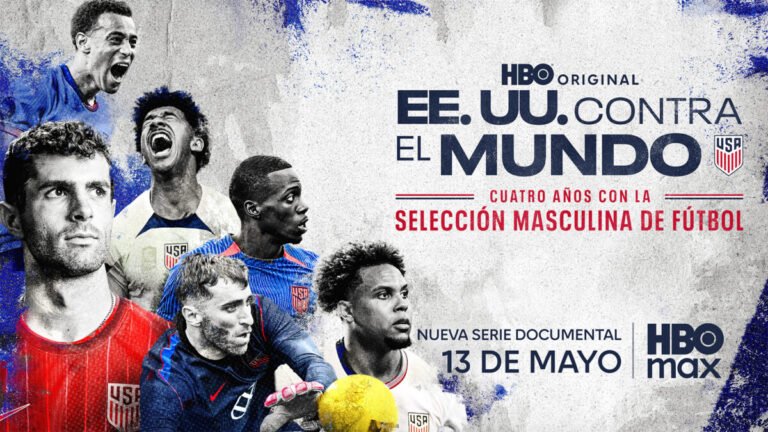 Cartel oficial del documental de HBO Max EE.UU. contra el mundo