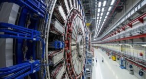 Recreación digital sobre el interior del CERN.