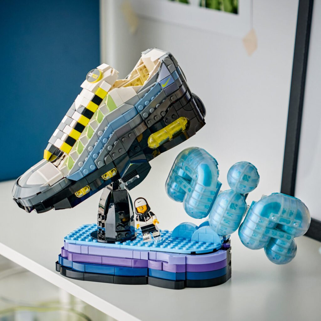 Nike y LEGO lanzan una edición especial de las Air Max 95 que incluye un set de construcción Imagen del set de construcción de las Nike Air Max 95 x Lego