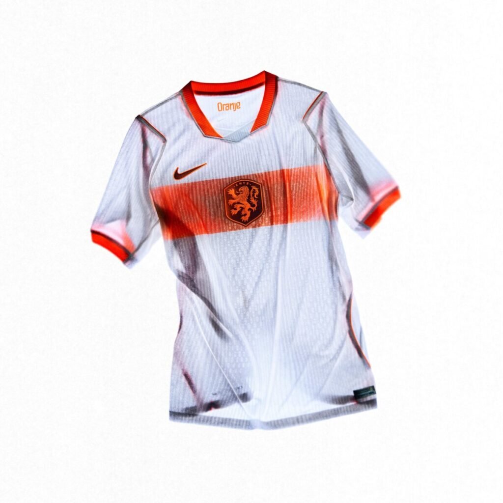 Nike desvela las equipaciones para el Mundial 2026 con tecnología de enfriamiento Segunda equipación de los Países Bajos