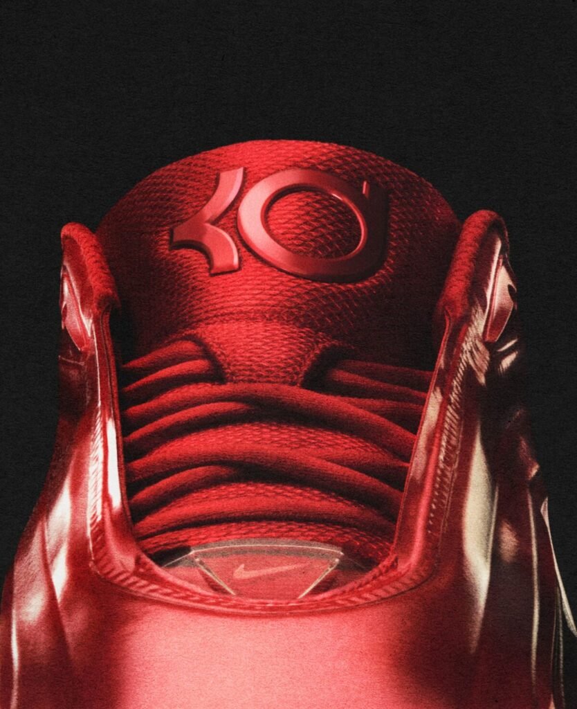 Estructura en forma de daga y amortiguación multicapa: así son las nuevas KD19 Vista en primer plano del empeine de las nuevas Nike KD19