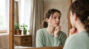 Ovario poliquístico: el estudio que revela por qué no son solo "cosas de la edad" Joven adolescente consultando dudas sobre salud hormonal y ovario poliquístico.