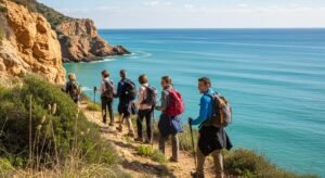 Recreación digital de un parque natural en la Comunitat Valenciana sobre las actividades gratuitas de La Generalitat inicia la programación de Pasqua als Parcs.