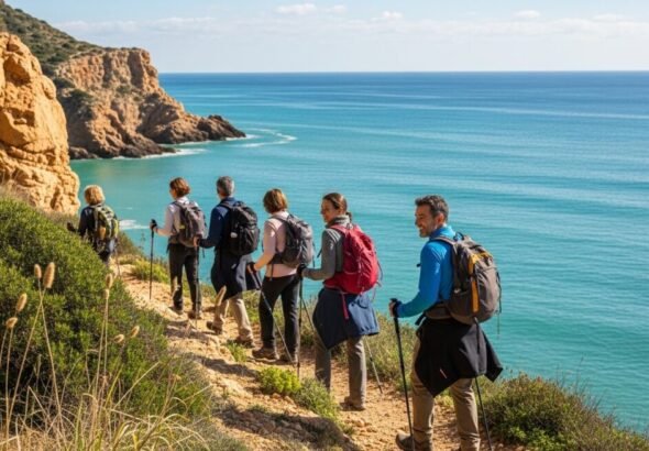 Recreación digital de un parque natural en la Comunitat Valenciana sobre las actividades gratuitas de La Generalitat inicia la programación de Pasqua als Parcs.