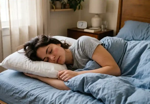 Una persona está durmiendo mientras se estudia el significado de los sueños que tiene