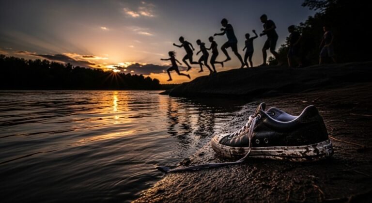 El fallo en la prevención de ahogamientos que pone en riesgo a los adolescentes Jóvenes saltando al agua en una zona sin vigilancia, ilustrando los riesgos de la falta de prevención de ahogamientos.