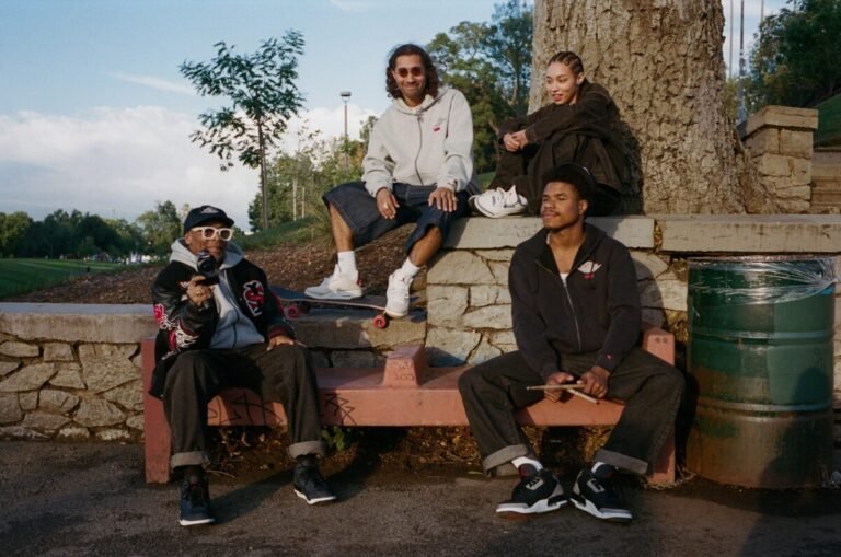 Imagen de la colaboración de nike con levis para la colección.