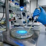 Experimento de laboratorio mostrando la activación por luz de un tratamiento contra superbacterias.