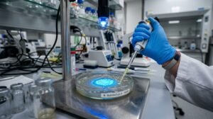 Superbacterias: crean una "bomba" de luz capaz de destruir las infecciones que los antibióticos no pueden frenar Experimento de laboratorio mostrando la activación por luz de un tratamiento contra superbacterias.