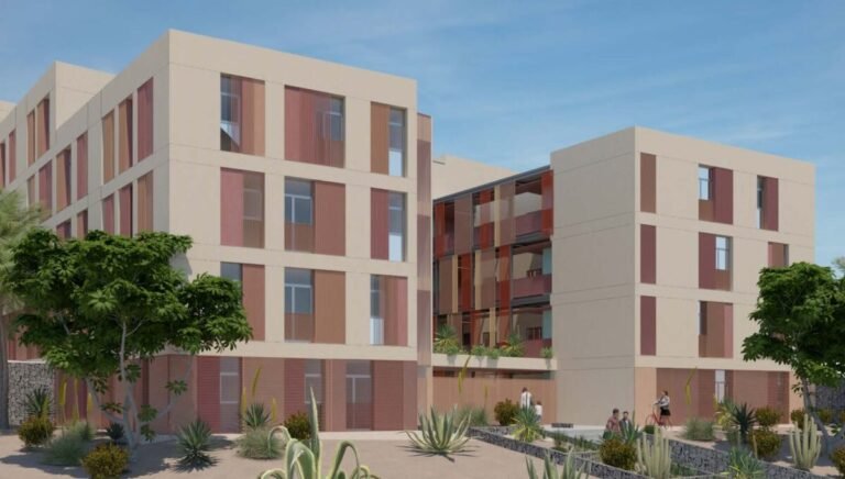 Imagen del nuevo edificio de alquiler asequible en la Explanada de San Francisco de Las Palmas.