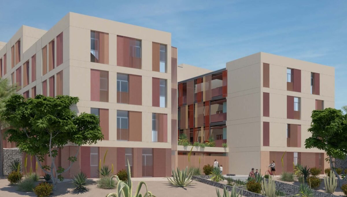 Imagen del nuevo edificio de alquiler asequible en la Explanada de San Francisco de Las Palmas.