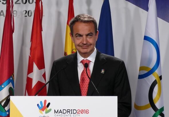 Imagen que muestra a José Luis Rodriguez Zapatero hablando en un acto.