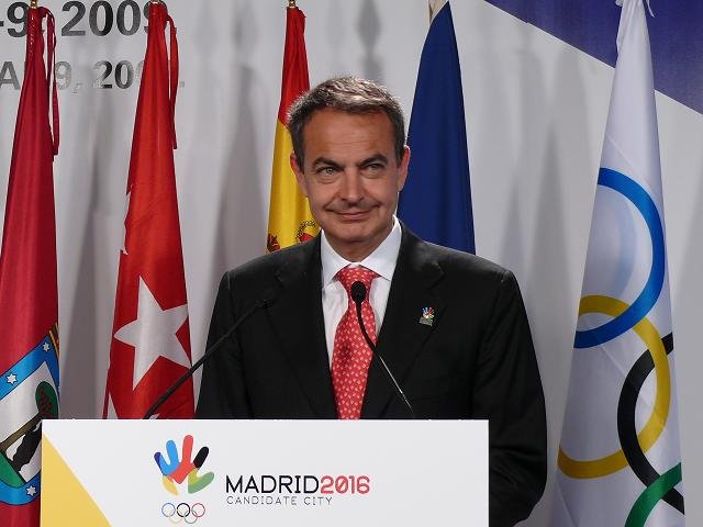Imagen que muestra a José Luis Rodriguez Zapatero hablando en un acto.
