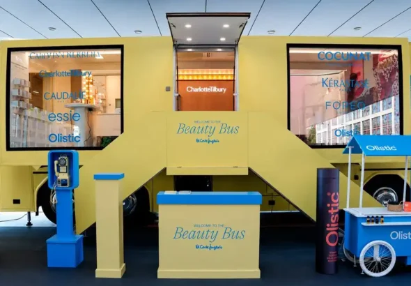 Imagen de la Beauty Station de El Corte Inglés que paseará por las calles de varias ciudades de España este 2026