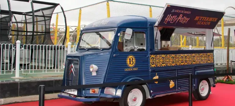 Imagen del camión de Butterbeer Season de Harry Potter que recorre tres ciudades de España