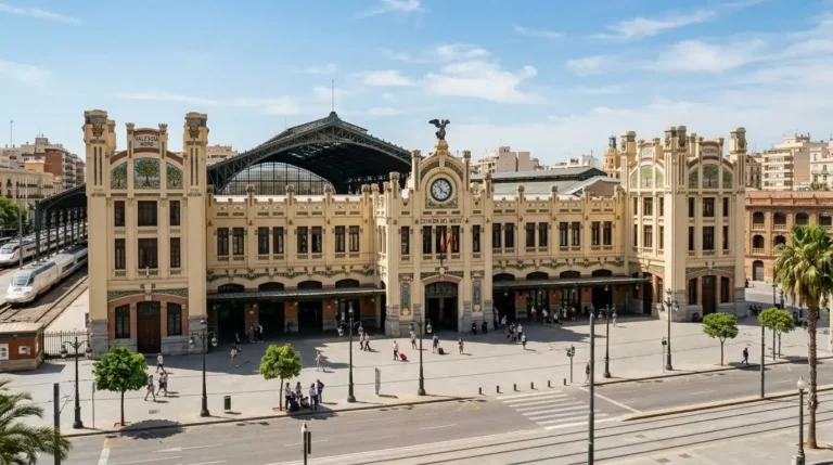 Imagen de la estación del norte de Valencia. Recreación digital.