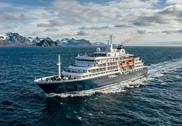 Recreación digital del crucero MV HONDIUS contagiado por Hantavirus Andes