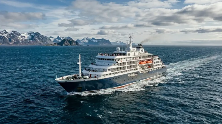 Recreación digital del crucero MV HONDIUS contagiado por Hantavirus Andes