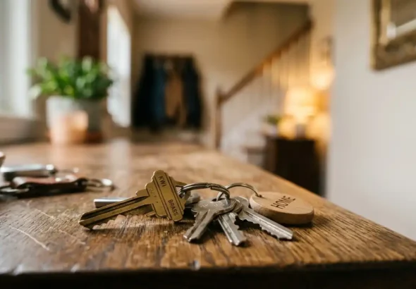 Imagen que ilustra las llaves de una vivienda alquilada a través del Plan Alquila en Madrid