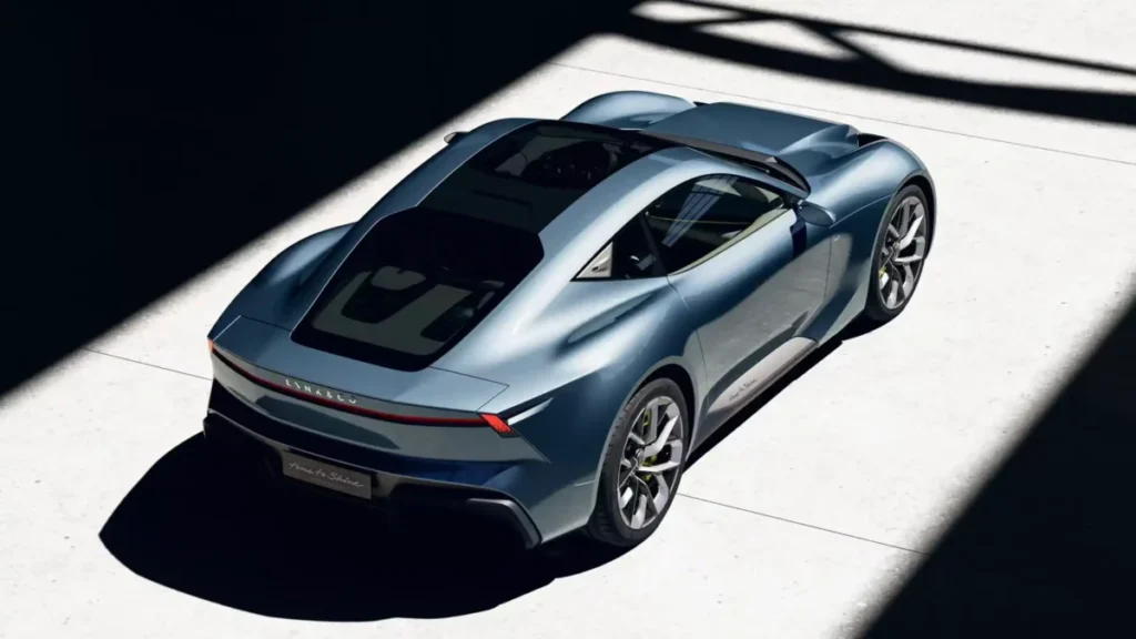 Lynk & Co GT: El nuevo concept car con 2 segundos de aceleración Imagen del nuevo concept Car Lynk & Co GT vista cenital de parte superior, trasera y lateral
