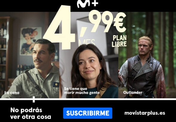 Cartel oficial del nuevo plan libre:cine y series de movistar plus+