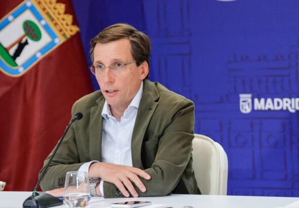 Jose Luis Martinez Almeida explicando los cortes de tráfico de Madrid por la visita del Papa León XIV 2026