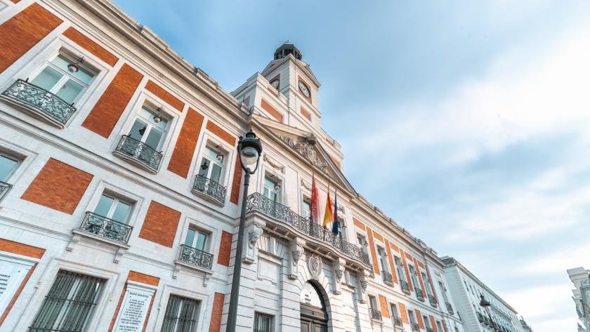 Imagen de la Real Casa de Correos de Madrid que se convertir en el Centro Internacional de Prensa en la visita del Papa León XIV