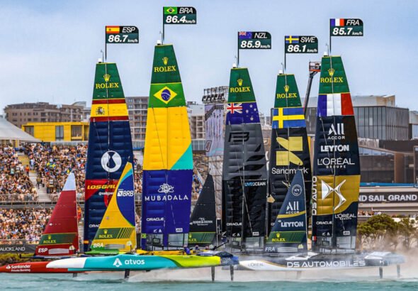 Imagen de archivo de la competición Rolex Sail GP Championship que volverá a Valencia en 2027