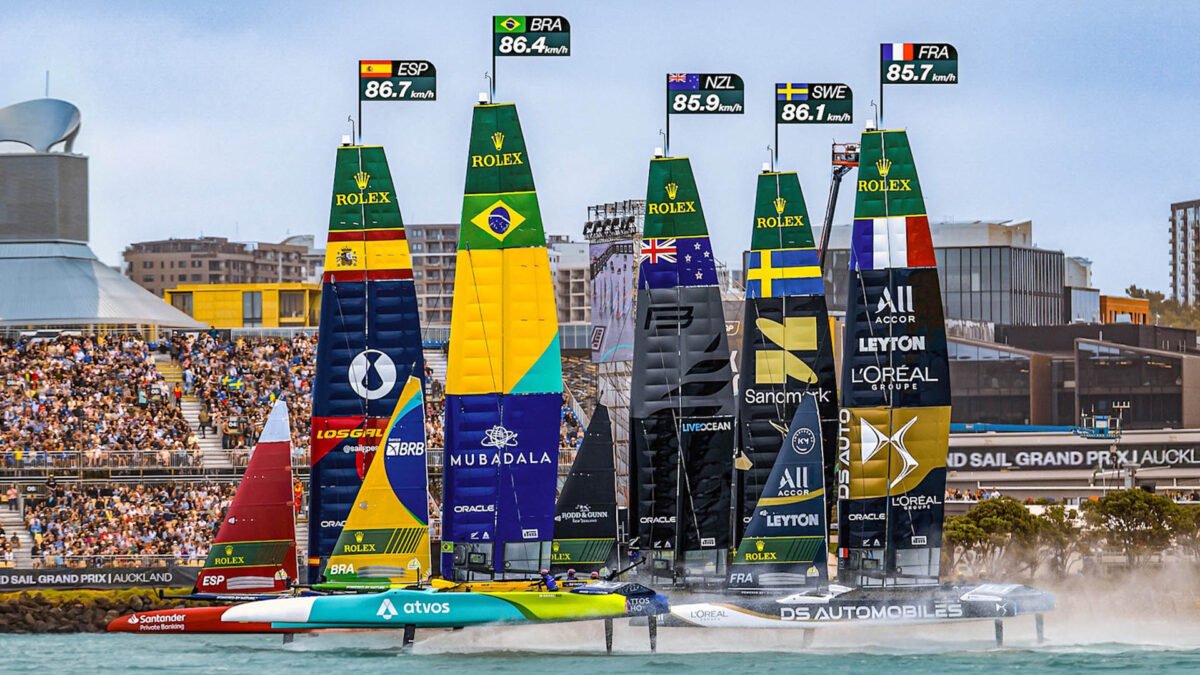Imagen de archivo de la competición Rolex Sail GP Championship que volverá a Valencia en 2027