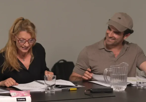 Imagen del rodaje de la tercera y última temporada de la serie 'Respira' de Netflix