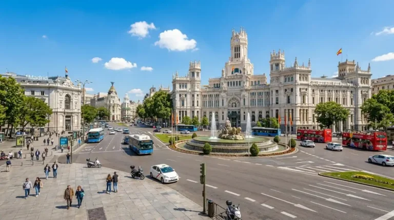 Imagen de la fuente de Cibeles en Madrid por la Semana de la Administración Abierta
