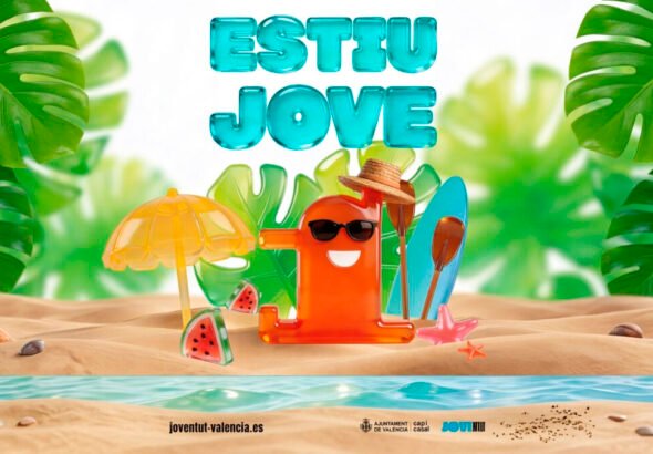 Cartel oficial del nuevo plan de Verano Joven 2026 del Ayuntamiento de Valencia