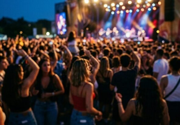 Recreación digital de unos de los conciertos gratis de San Isidro en Madrid 2026