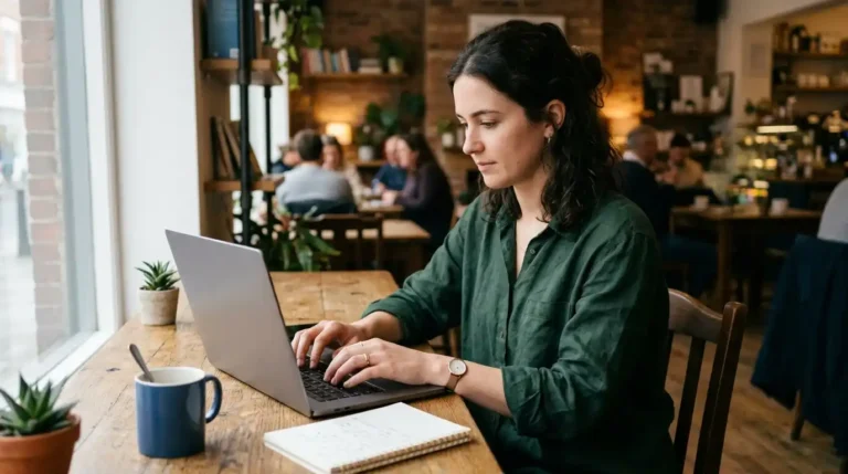 Una persona está estudiando los cursos de ia gratis en Valencia en colaboración con Microsoft