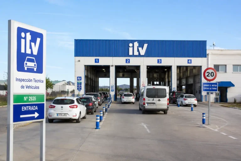 Recreación digital de una estación de inspección de vehículos eITV