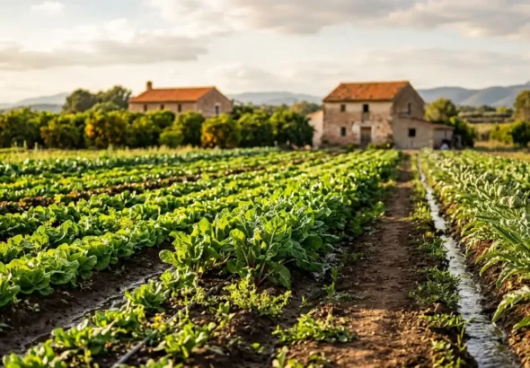Imagen que muestra la huerta de Valencia de la zona de Castellar, Faitanar, La Torre y Forn D'Alcedo que el Consell Agrari invertirá 4.7 millones de euros.