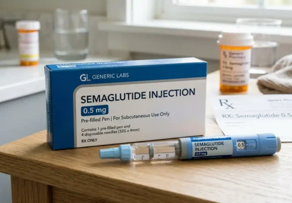 Imagen que muestra un medicamento genérico del Ozempic tras la apertura de la patente